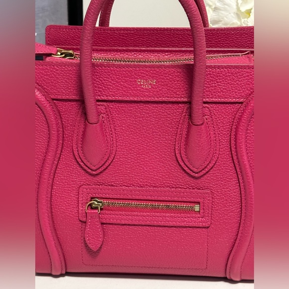 Celine Nano Luggage Bag- neon pink - Picture 7 of 12